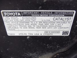 2008 TOYOTA TACOMA STD CAB BLACK 2.7 AT 2WD Z19888